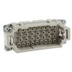 HARTING Heavy Duty Power Connector Insert, 16A, Male, Han EE Series, 32 Contacts