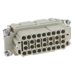 HARTING Heavy Duty Power Connector Insert, 16A, Female, Han EE Series, 32 Contacts