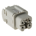 Epic Contact Heavy Duty Power Connector Insert, 10A, Female, H-A Series, 4 Contacts