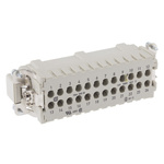 Han E Series size 16 A Connector Insert, Male, 24 Way, 16A, 500 V