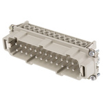 Epic Contact Heavy Duty Power Connector Insert, 16A, Male, H-BE Series, 24 Contacts