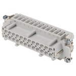 Epic Contact Heavy Duty Power Connector Insert, 16A, Female, H-BE Series, 24 Contacts
