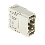 HARTING Heavy Duty Power Connector Module, 16A, Male, Han-Modular Series, 5 Contacts