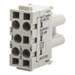 HARTING Heavy Duty Power Connector Module, 16A, Female, Han-Modular Series, 5 Contacts