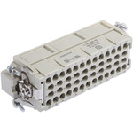 HARTING Heavy Duty Power Connector Insert, 16A, Male, Han EE Series, 46 Contacts