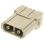 HARTING Heavy Duty Power Connector Module, 40A, Male, Han-Modular Series, 2 Contacts