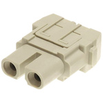 HARTING Heavy Duty Power Connector Module, 40A, Female, Han-Modular Series, 2 Contacts