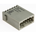 HARTING Heavy Duty Power Connector Module, 10A, Male, Han-Modular Series, 12 Contacts