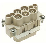 HARTING Heavy Duty Power Connector Insert, 63A, Male, Han-Com Series, 4 Contacts