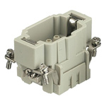 HARTING Heavy Duty Power Connector Insert, 16A, Male, Han E HMC Series, 6 Contacts