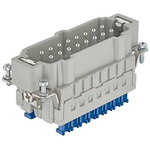Harting Connector Insert, 32 Way, 16A, Male, Han ES Press, Panel Mount, 500 V