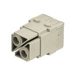 HARTING Heavy Duty Power Connector Module, 100A, Female, Han-Modular Series, 2 Contacts
