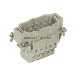 HARTING Heavy Duty Power Connector Insert, 16A, Male, Han ESS Series, 10 Contacts
