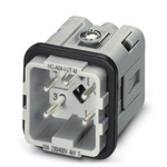 Phoenix Contact Heavy Duty Power Connector Insert, 24A, Male, 4 Contacts