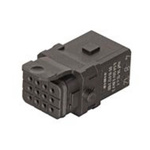 HARTING Heavy Duty Power Connector Insert, 6.5A, Female, Han 1A Series, 12 Contacts