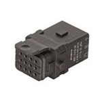HARTING Heavy Duty Power Connector Insert, 6.5A, Female, Han 1A Series, 12 Contacts