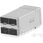 TE Connectivity SFP56 Connector & Cage Female 4-Port 20-Position, 2343522-6