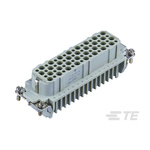TE Connectivity Heavy Duty Power Connector Insert, 10A, Female, HDC HD Series, 64 Contacts