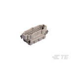 TE Connectivity Heavy Duty Power Connector Insert, 16A, Male, HDC HE Series, 16 Contacts