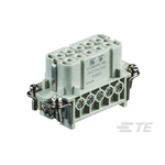 TE Connectivity Heavy Duty Power Connector Insert, 16A, Female, HDC HA Series, 10 Contacts