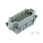 TE Connectivity Heavy Duty Power Connector Insert, 16A, Male, HDC HE Series, 32 Contacts