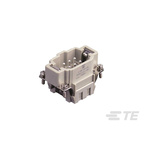 TE Connectivity Heavy Duty Power Connector Insert, 16A, HDC HE Series, 6 Contacts