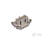 TE Connectivity Heavy Duty Power Connector Insert, 16A, Female, HDC HE Series, 10 Contacts