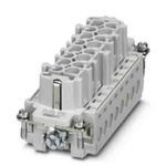 Phoenix Contact Heavy Duty Power Connector Insert, 16A, Female, HC-B16 Series, 16 Contacts