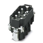 Phoenix Contact Heavy Duty Power Connector Insert, 80A, Male, HC Series, 6 Contacts