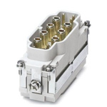 Phoenix Contact Heavy Duty Power Connector Insert, 16A, Female, HC-K6/6 Series, 12 Contacts