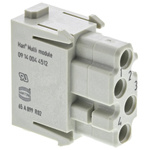HARTING Heavy Duty Power Connector Module, 1.5A, Female, Han-Modular Series, 4 Contacts
