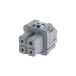 Amphenol Industrial Heavy Duty Power Connector Insert, 16A, Female, Heavy Mate C146 Series, 3+PE Contacts