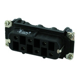 Amphenol Industrial Heavy Duty Power Connector Insert, 42A, Female, Heavy Mate C146 Series, 4+PE Contacts