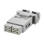 Amphenol Industrial Heavy Duty Power Connector Module, 10A, Female, Heavy Mate C146 Series, 8 Contacts