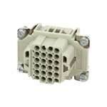 Amphenol Industrial Heavy Duty Power Connector Insert, 10A, Female, Heavy Mate C146 Series, 24 Contacts