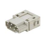 HARTING Heavy Duty Power Connector Module, 16A, Male, Han-Modular Series, 6 Contacts