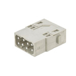 HARTING Heavy Duty Power Connector Module, 16A, Male, Han-Modular Series, 8 Contacts
