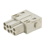 HARTING Heavy Duty Power Connector Module, 16A, Female, Han-Modular Series, 8 Contacts