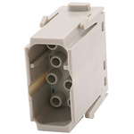 HARTING Heavy Duty Power Connector Module, 16A, Male, Han-Modular Series, 8 Contacts
