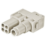 HARTING Heavy Duty Power Connector Module, 70A, Female, Han-Modular Series, 5 Contacts