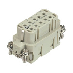 HARTING Heavy Duty Power Connector Insert, 16A, Female, Han A Series, 10 Contacts
