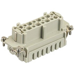 HARTING Heavy Duty Power Connector Insert, 16A, Female, Han Hv ES Series, 6 Contacts