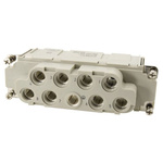 HARTING Heavy Duty Power Connector Insert, 100A, Female, Han-Com Series, 8 Contacts