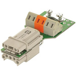HARTING Heavy Duty Power Connector Insert, 10A, Female, HAN Brid Series, 6 Contacts