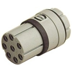 HARTING Heavy Duty Power Connector Insert, 10A, Female, R 15 Series, 7 Contacts