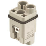 HARTING Heavy Duty Power Connector Insert, 40A, Male, HAN Q Series, 2 Contacts