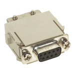HARTING Heavy Duty Power Connector Module, 5A, Female, Han-Modular Series, 9 Contacts