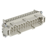 Epic Contact Connector Insert, 24 Way, 16A, Male, H-BE, Cable Mount, 600 V