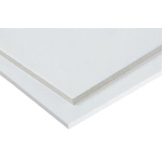 White Plastic Sheet, 590mm x 285mm x 5mm, Epoxy Resin, Glass Fibre