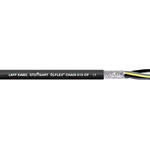 Lapp ÖLFLEX CHAIN 819 CP Control Cable, 4 Cores, 1 mm², CY, Screened, 50m, Black PUR Sheath